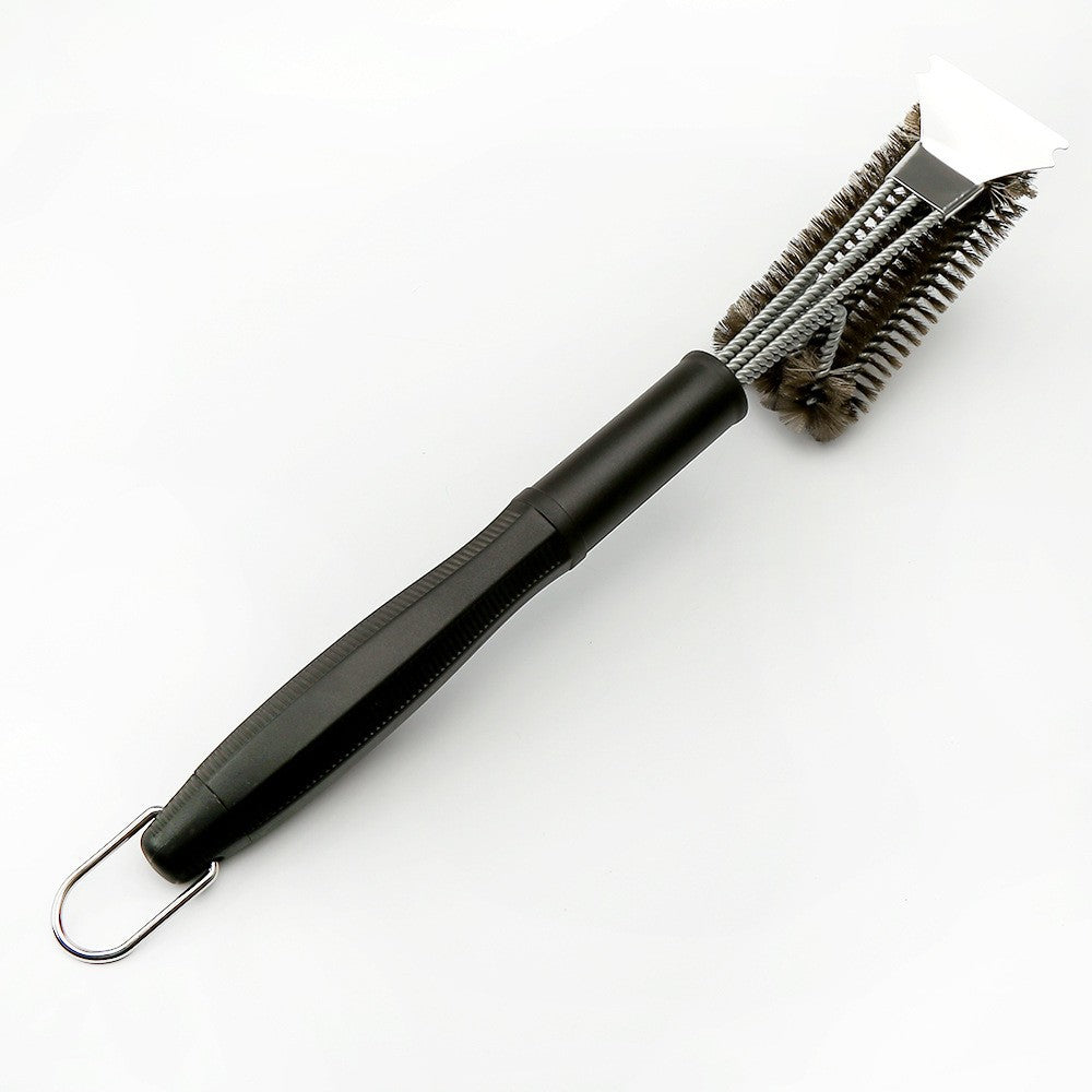 Perie de Sarma pentru Gratar, Maner 45 cm, din Otel inoxidabil, 45X7X10, Negru