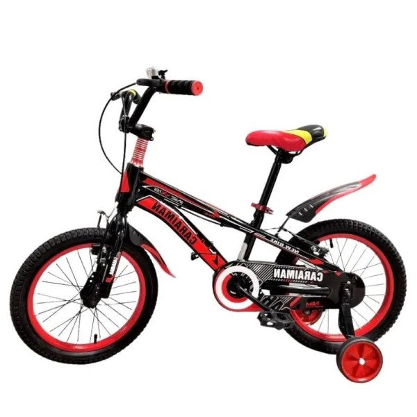 Bicicleta CARAIMAN 16J, Roti 16 inch, Pentru Varsta 4-8 ani, inclus cosulet, portbagaj, roti ajutatoare