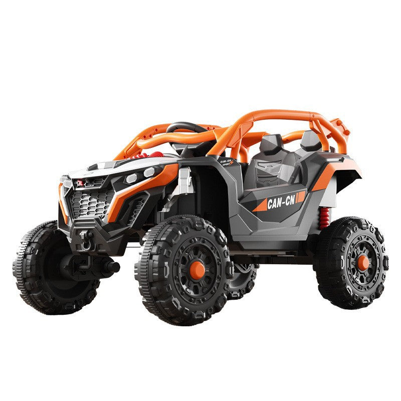 MASINA ELECTRICA PENTRU COPII, TIP BUGGY/UTV OFF-ROAD DUAL DRIVE, CONECTARE BLUETOOTH, TELECOMANDA, LUMINA INTERMITENTA SI MUZICA, BATERIE 380*2, 6V 7AH, 97 X 62 X 58 CM, vârsta 3-8 ani