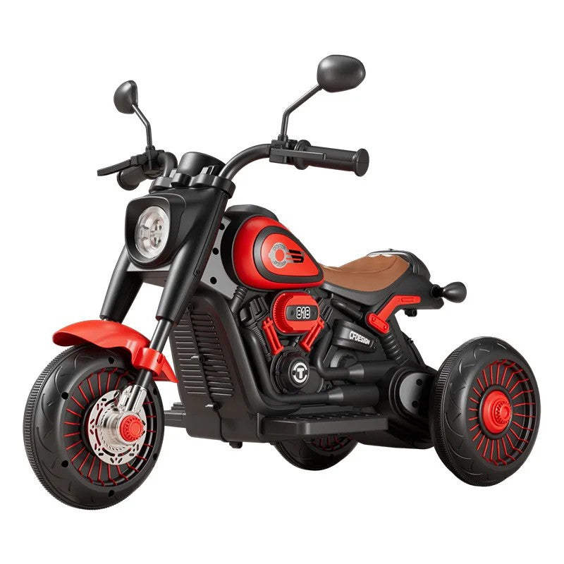 TRICICLETA ELECTRICA PENTRU COPII, TRICICLETA DUAL-DRIVE 380*2 BATERIE 6V 4.5, BLUETOOTH, TELECOMANDA, SISTEM ANTI-RASTURNARE, SISTEM DE LUMINI SI SUNET, 5+ ANI, 80 X 60 X 42 CM