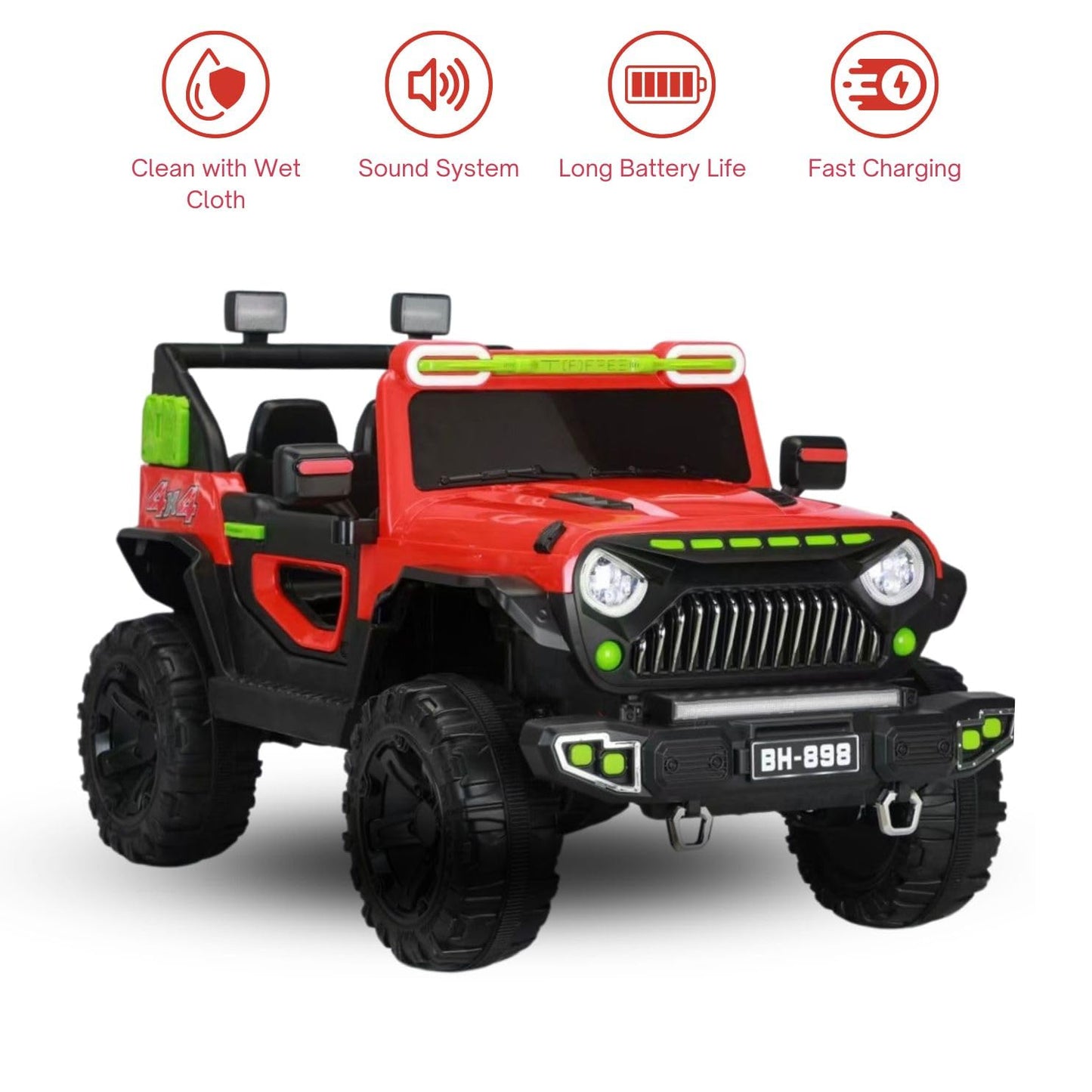 Masina electrica pentru copii, Off-Road, 4x4, telecomanda, 12 V, varsta 2-7 ani