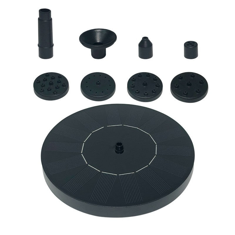 Fantana Arteziana pentru Gradina, Solara, Automata, Rotunda, 3 Moduri de Pulverizare, Negru, 16 cm