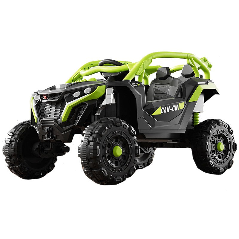 MASINA ELECTRICA PENTRU COPII, TIP BUGGY/UTV OFF-ROAD DUAL DRIVE, CONECTARE BLUETOOTH, TELECOMANDA, LUMINA INTERMITENTA SI MUZICA, BATERIE 380*2, 6V 7AH, 97 X 62 X 58 CM, vârsta 3-8 ani