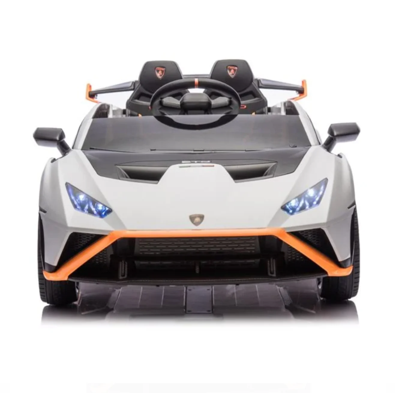 Masinuta Electrica 12V Lamborghini STO -Alba cu Telecomanda , recomandat pentru copii 3-8 ani