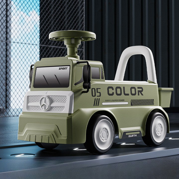 Mașinuță pentru copii, 3 ani, Model Camion, Sport, Claxon, Cutie Depozitare, 62x26x40 cm