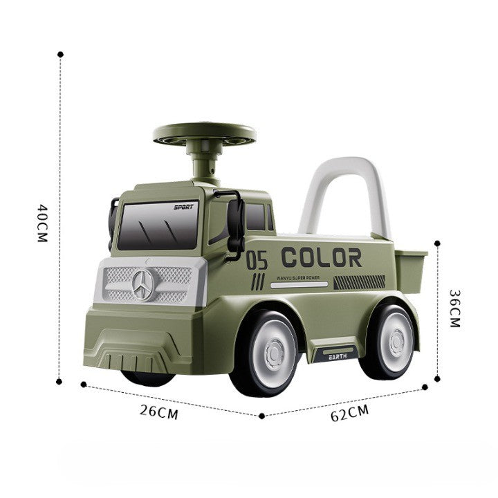 Mașinuță pentru copii, 3 ani, Model Camion, Sport, Claxon, Cutie Depozitare, 62x26x40 cm