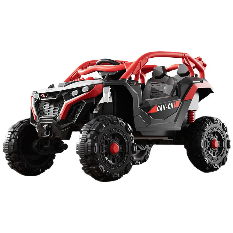 MASINA ELECTRICA PENTRU COPII, TIP BUGGY/UTV OFF-ROAD DUAL DRIVE, CONECTARE BLUETOOTH, TELECOMANDA, LUMINA INTERMITENTA SI MUZICA, BATERIE 380*2, 6V 7AH, 97 X 62 X 58 CM, vârsta 3-8 ani