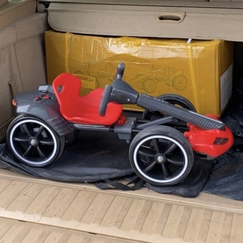 Cart Electric pentru Copii, 12V, varsta 3 - 8 ani, Telecomanda, Design Sportiv