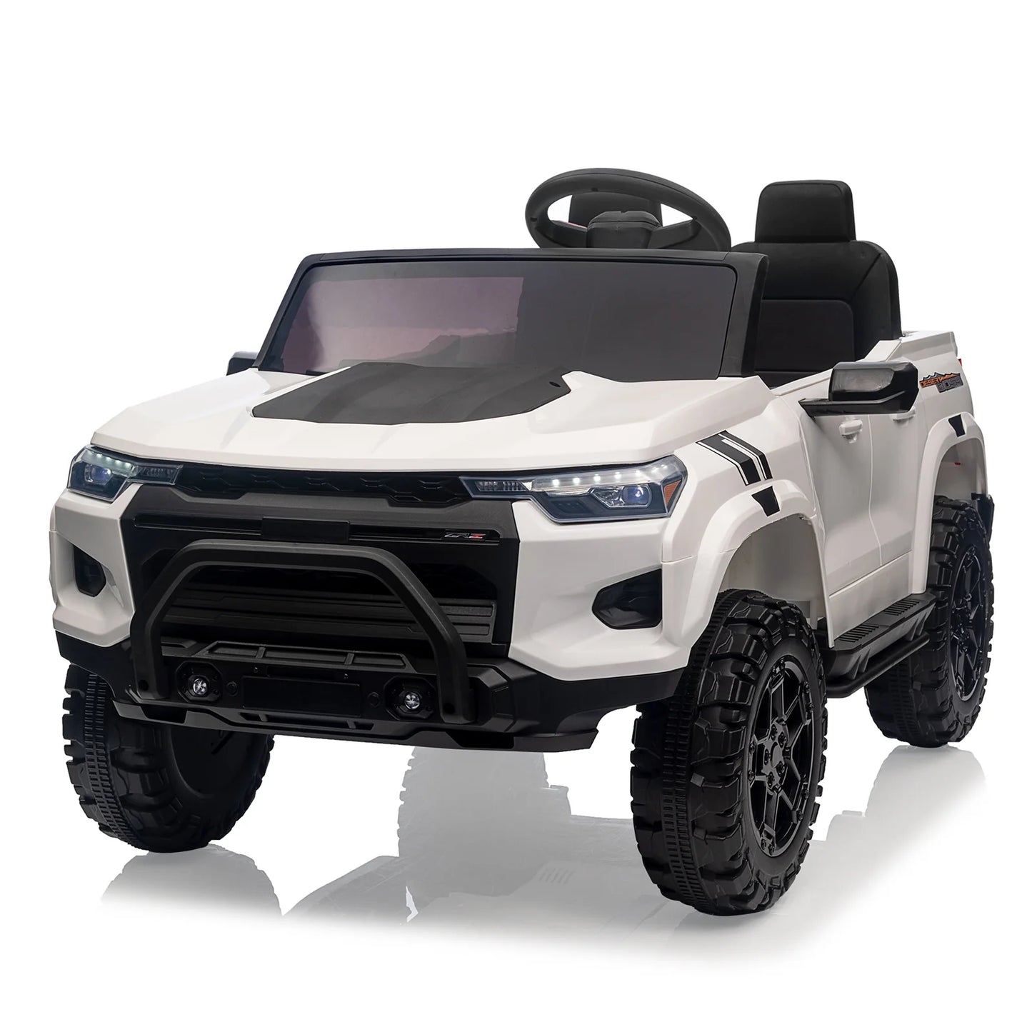 Mașinuță electrică cu 2 locuri, 4×4, varsta 3-8 ani, telecomandă, Bluetooth, lumini LED, suspensie