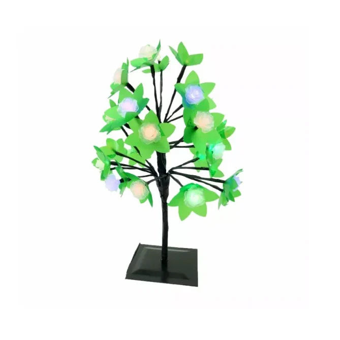 Pomisor Decorativ Iluminat LED, cu Flori, 35 cm Inaltime, 20 Leduri