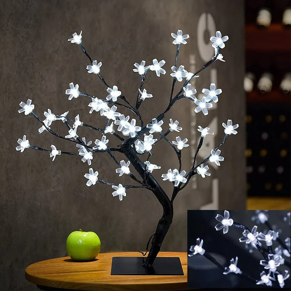 Pomisor cu Flori de Cires, Iluminate cu 36 LED-uri, 40 cm Inaltime