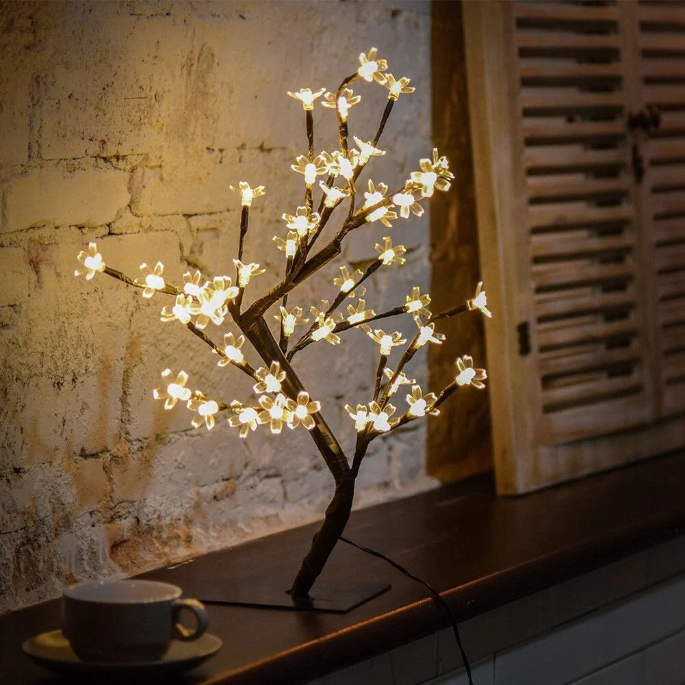 Pomisor cu Flori de Cires, Iluminate cu 36 LED-uri, 40 cm Inaltime