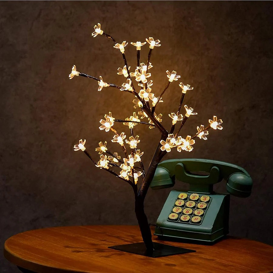 Pomisor cu Flori de Cires, Iluminate cu 36 LED-uri, 40 cm Inaltime