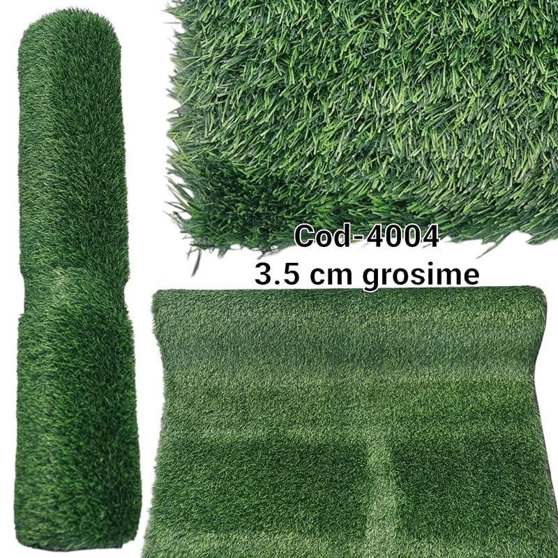 Covor Gazon artificial de inalta calitate de 1 x 3 m / 3.5 cm grosime