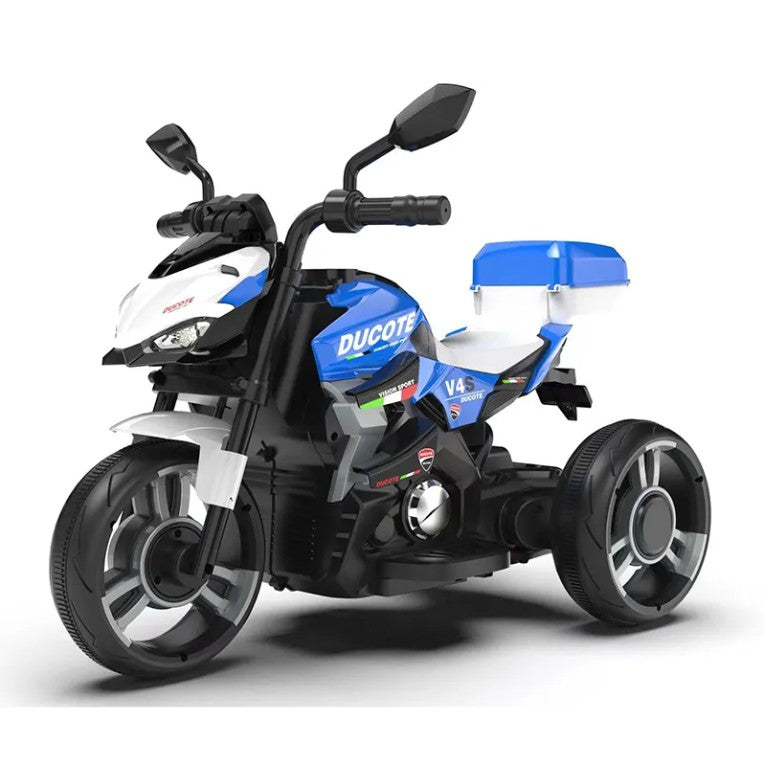 Motocicleta copii 12v cu portbagaj 2-5 ani