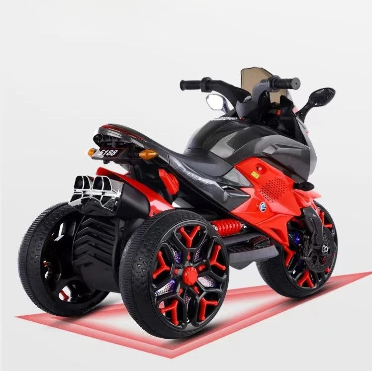 Motocicleta Electrica cu Acumulator Pentru Copii, 2 motoare, 12V varsta 2-6 ani, Cu Sunete si Lumini Led