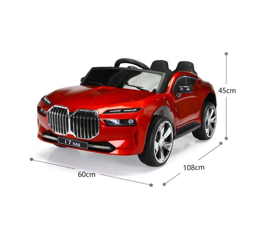 Masina electrica copii i7, 12V, control volan+acceleratie si telecomanda, BT si USB