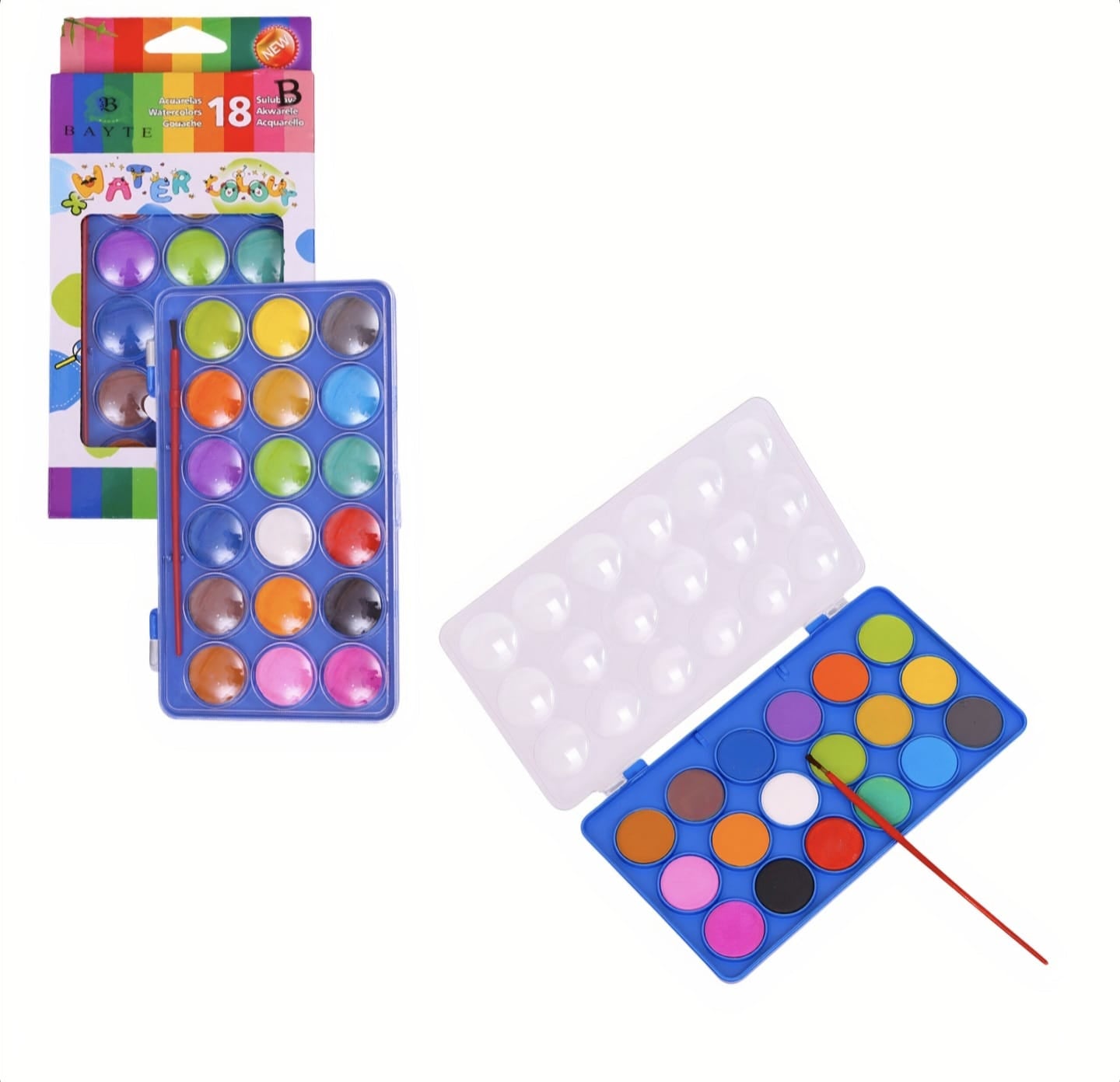 Ghiozdan Peppa Pig Echipat cu Penar + Acuarele + Set pixuri cu gel + Plastelina 6 ani +