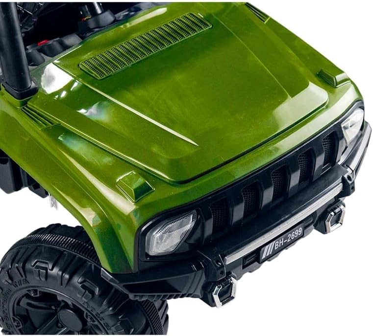 Masina electrica pentru copii, cu telecomanda, 12 V, varsta 2-7 ani, verde