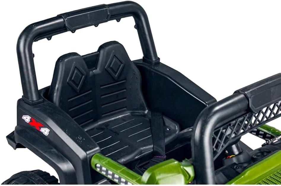Masina electrica pentru copii, cu telecomanda, 12 V, varsta 2-7 ani, verde