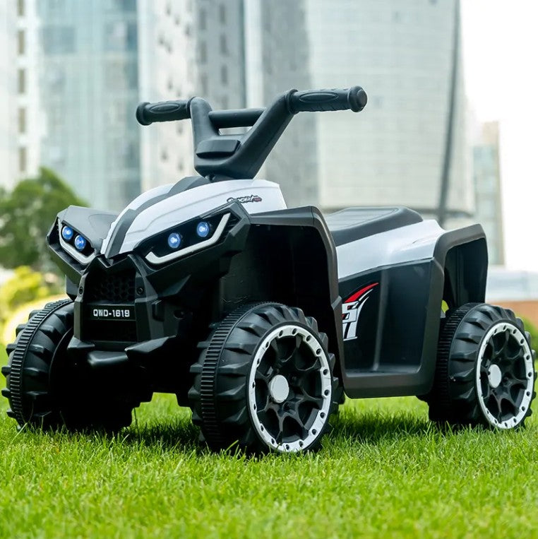 Atv electric pentru copii, varsta 2-4 ani, 6v4ah, cu doua motoare , faruri led, rosu