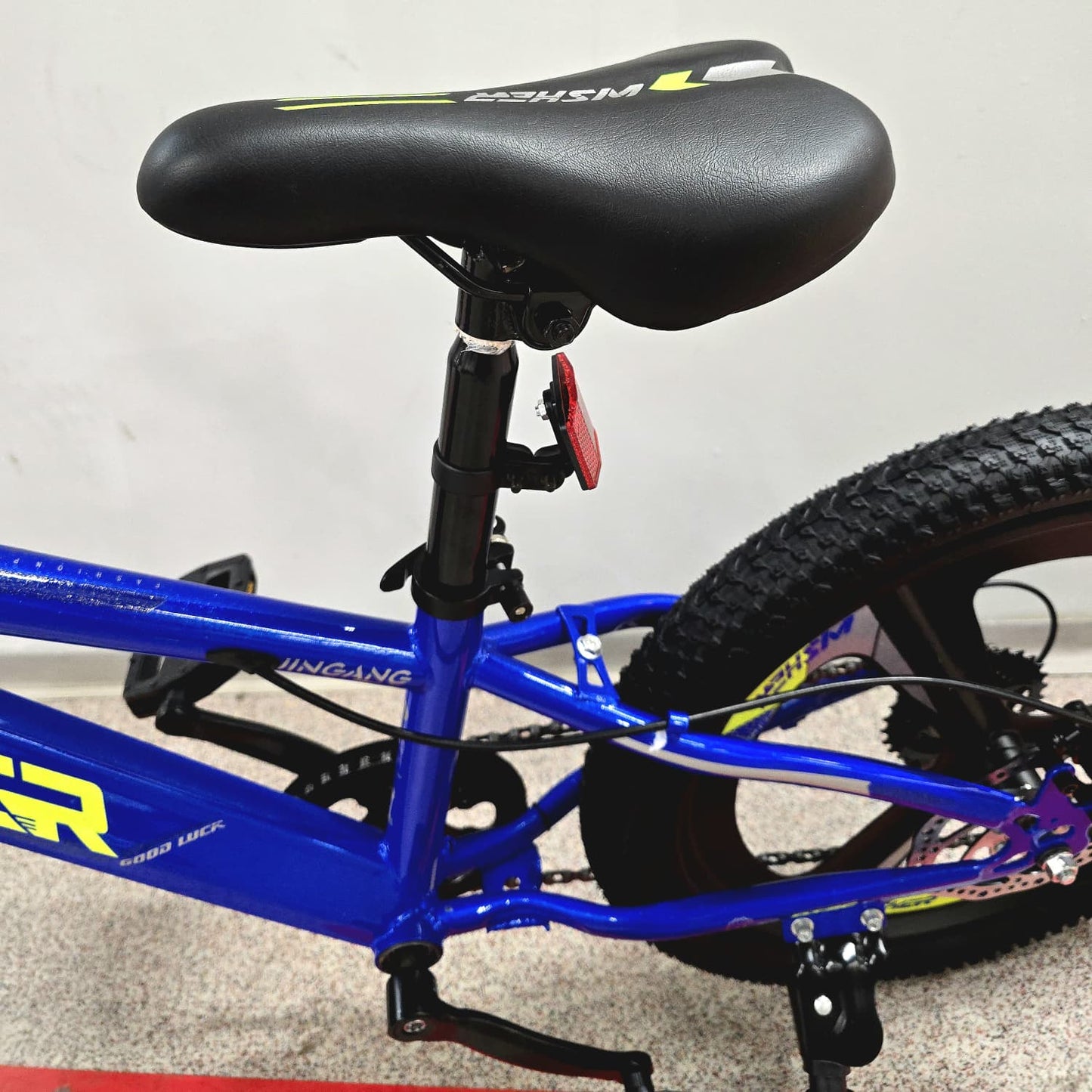 Bicicleta Copii , Cu Schimbator Shimano, Stop si Cric , 20 Inch, Varsta 6-12 Ani, Albastru Inchis
