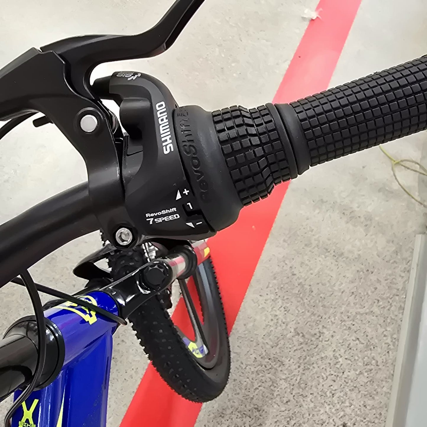 Bicicleta Copii , Cu Schimbator Shimano, Stop si Cric , 20 Inch, Varsta 6-12 Ani, Albastru Inchis