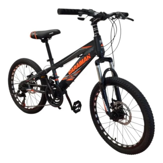 Bicicleta CARAIMAN 20MLD Model Nou, varsta 7 - 12 ani, Roti 20", Frana pe Disc, 21 viteze,