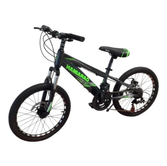 Bicicleta CARAIMAN 20MLD Model Nou, varsta 7 - 12 ani, Roti 20", Frana pe Disc, 21 viteze,