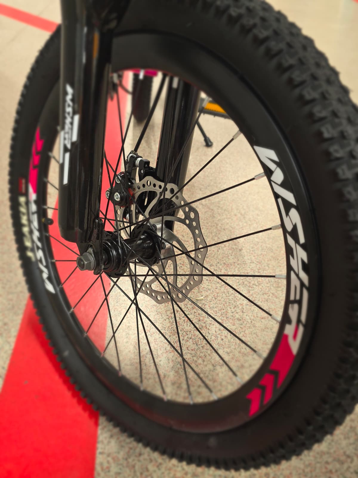 Bicicleta Copii , Cu Schimbator Shimano, Stop si Cric , 20 Inch, Varsta 6-12 Ani, Roz