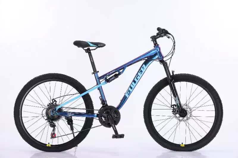 Bicicleta Fulger GTR 601, Roti 24 inch, cu Suspensii si Multiple viteze