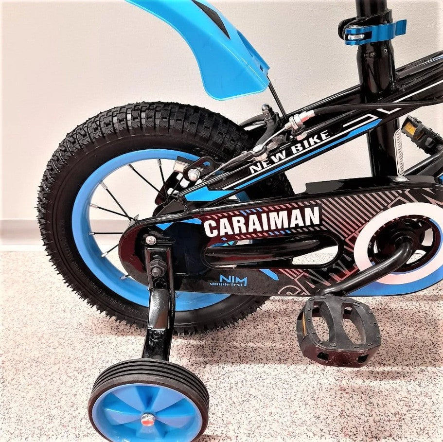 Bicicleta CARAIMAN, 12J, Roti 12 inch, Roti Ajutatoare, Varsta 3 - 5ani