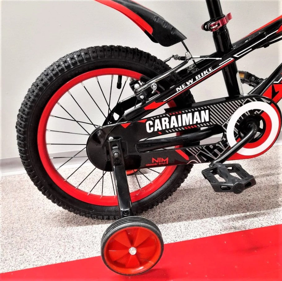 Bicicleta CARAIMAN, 12J, Roti 12 inch, Roti Ajutatoare, Varsta 3 - 5ani