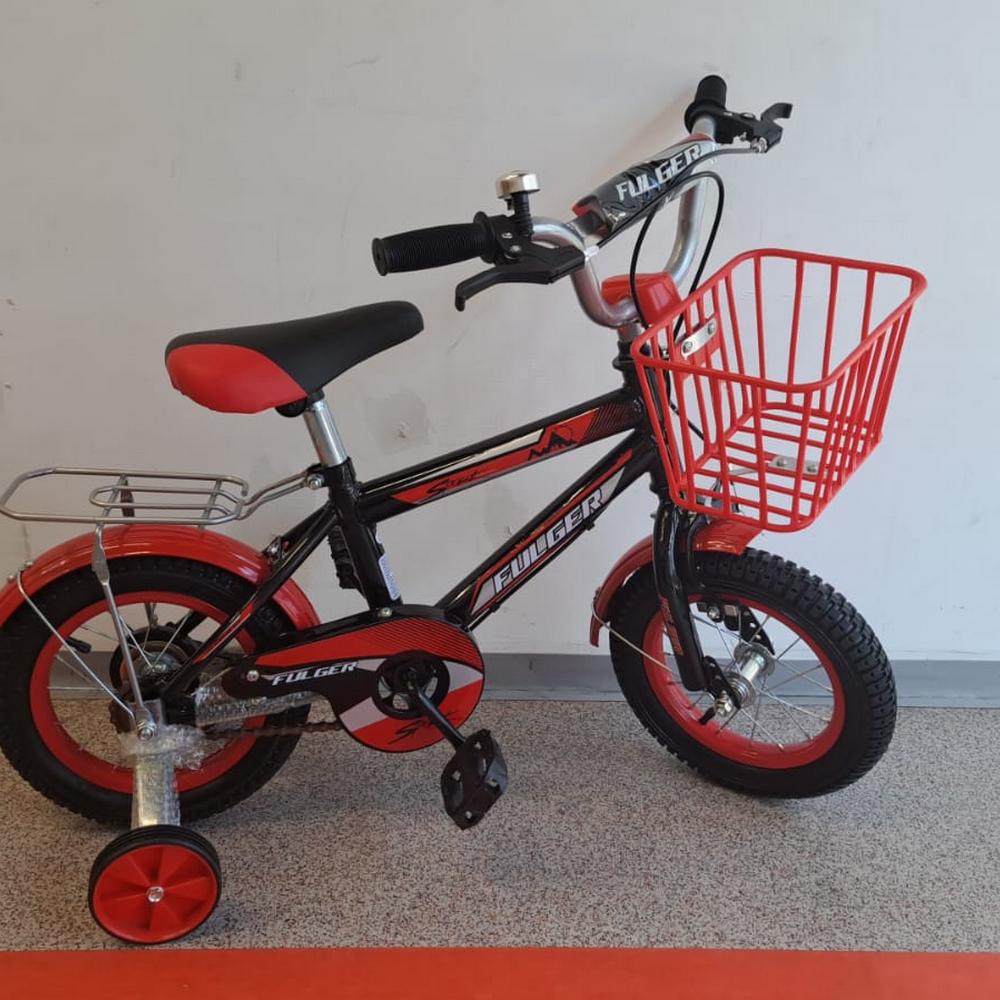 Bicicleta FULGER 12B, Roti 12 inch, Roti Ajutatoare, Varsta 3-5 ani