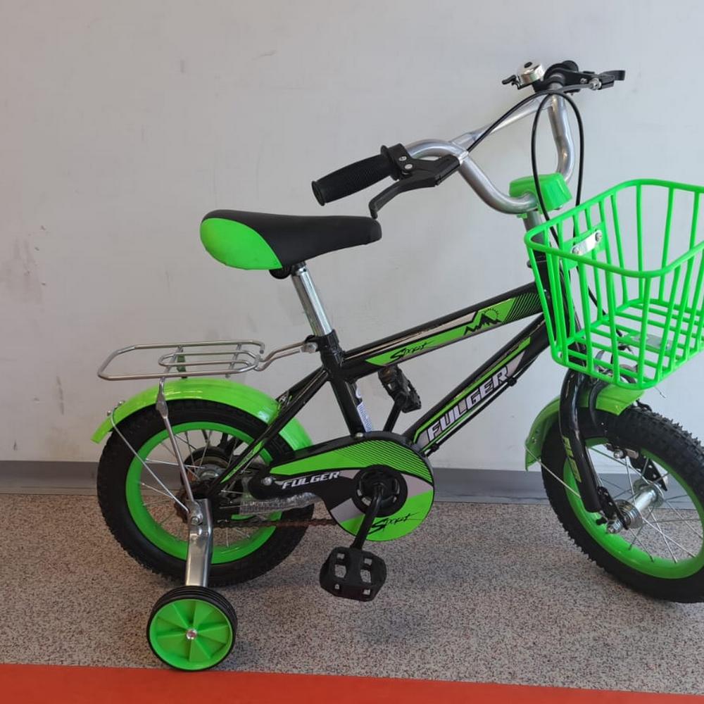 Bicicleta FULGER 12B, Roti 12 inch, Roti Ajutatoare, Varsta 3-5 ani