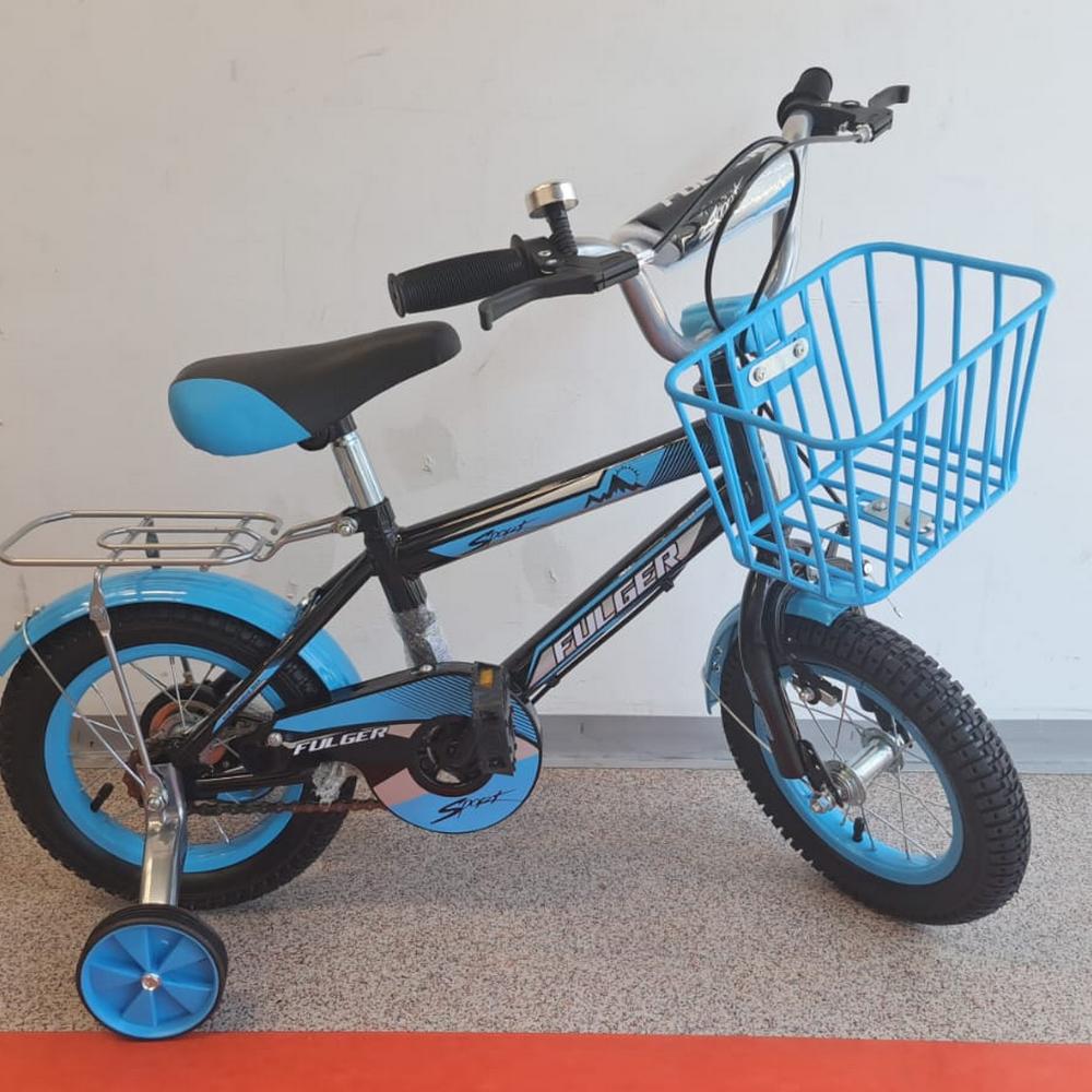 Bicicleta FULGER 12B, Roti 12 inch, Roti Ajutatoare, Varsta 3-5 ani