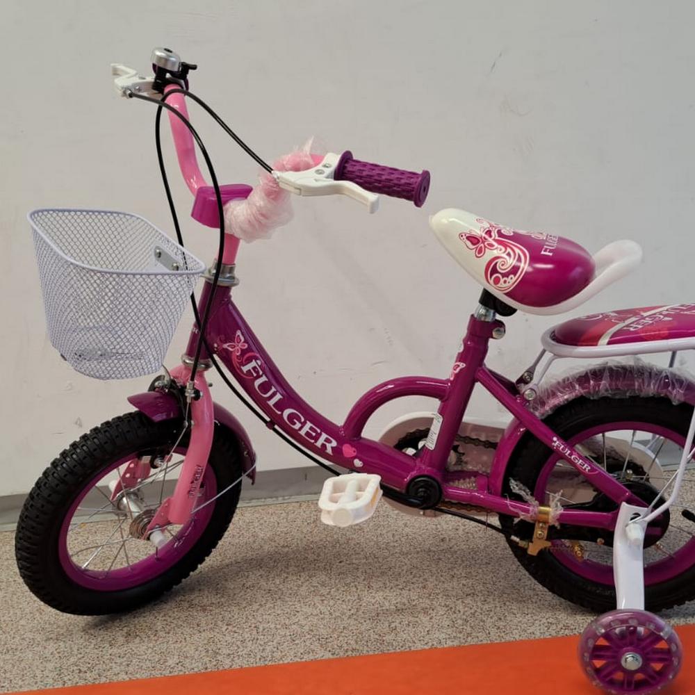 Bicicleta FULGER 12G, Roti 12 inch, Roti Ajutatoare, Varsta 3-5 ani