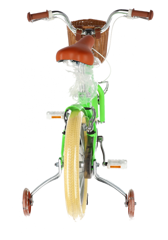 Bicicleta Copii 4-6 Ani cu Roti Ajutatoare din Silicon si Frane 14 inch