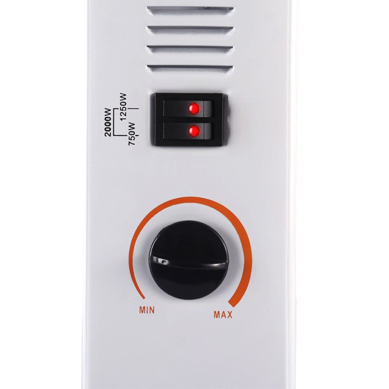 Convector Electric Clasic, 1500W, 3 Trepte de Putere, Termostat, 53x19.8x38 cm, Alb