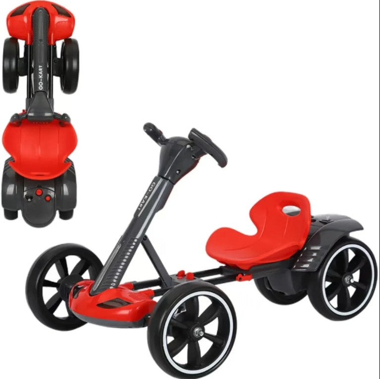 Cart Electric pentru Copii, 12V, varsta 3 - 8 ani, Telecomanda, Design Sportiv