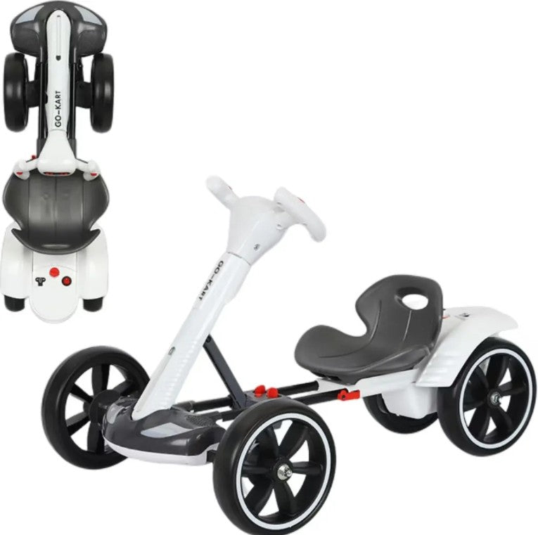 Cart Electric pentru Copii, 12V, varsta 3 - 8 ani, Telecomanda, Design Sportiv