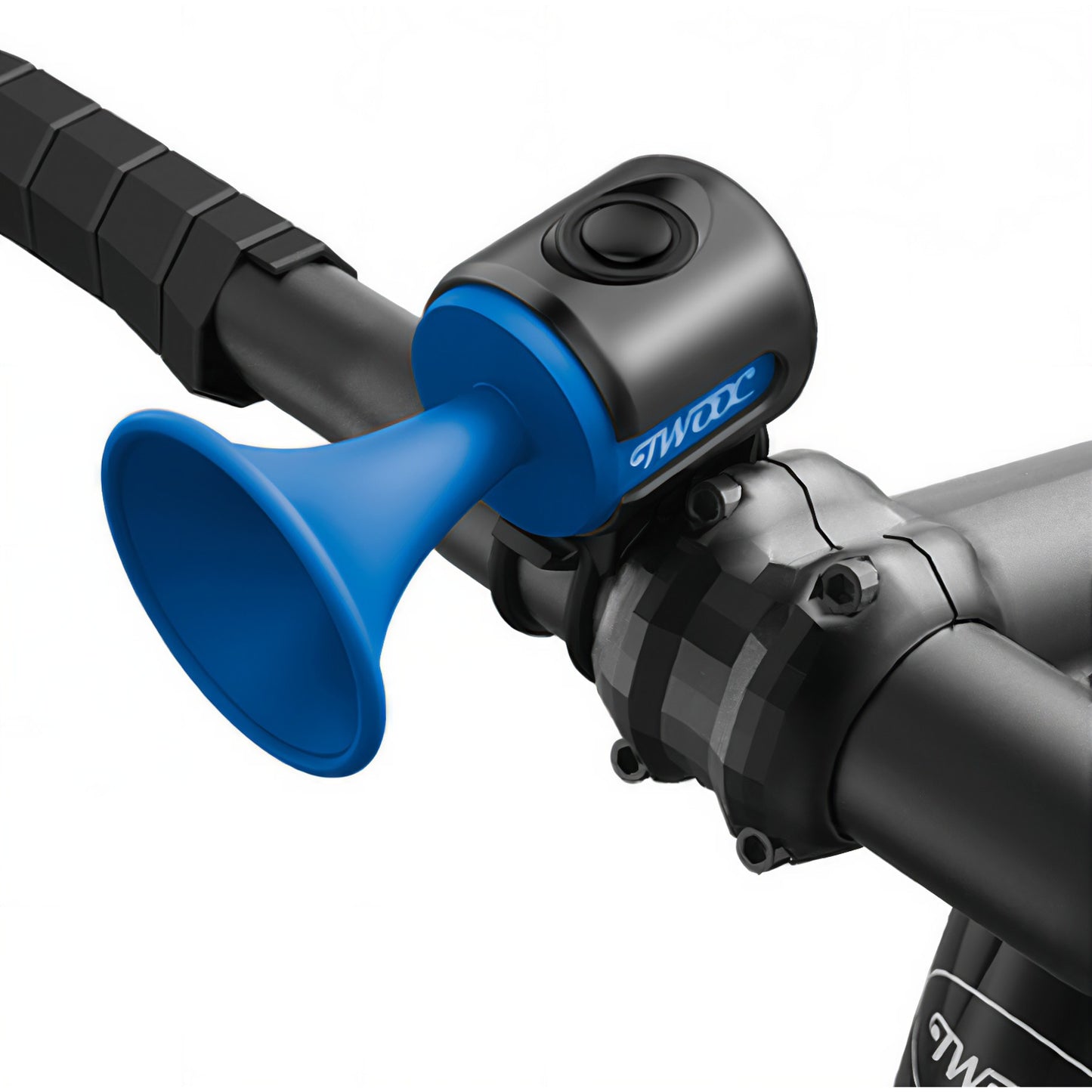Claxon electric pentru bicicleta, rezistent la apa, 120 dB, albastru