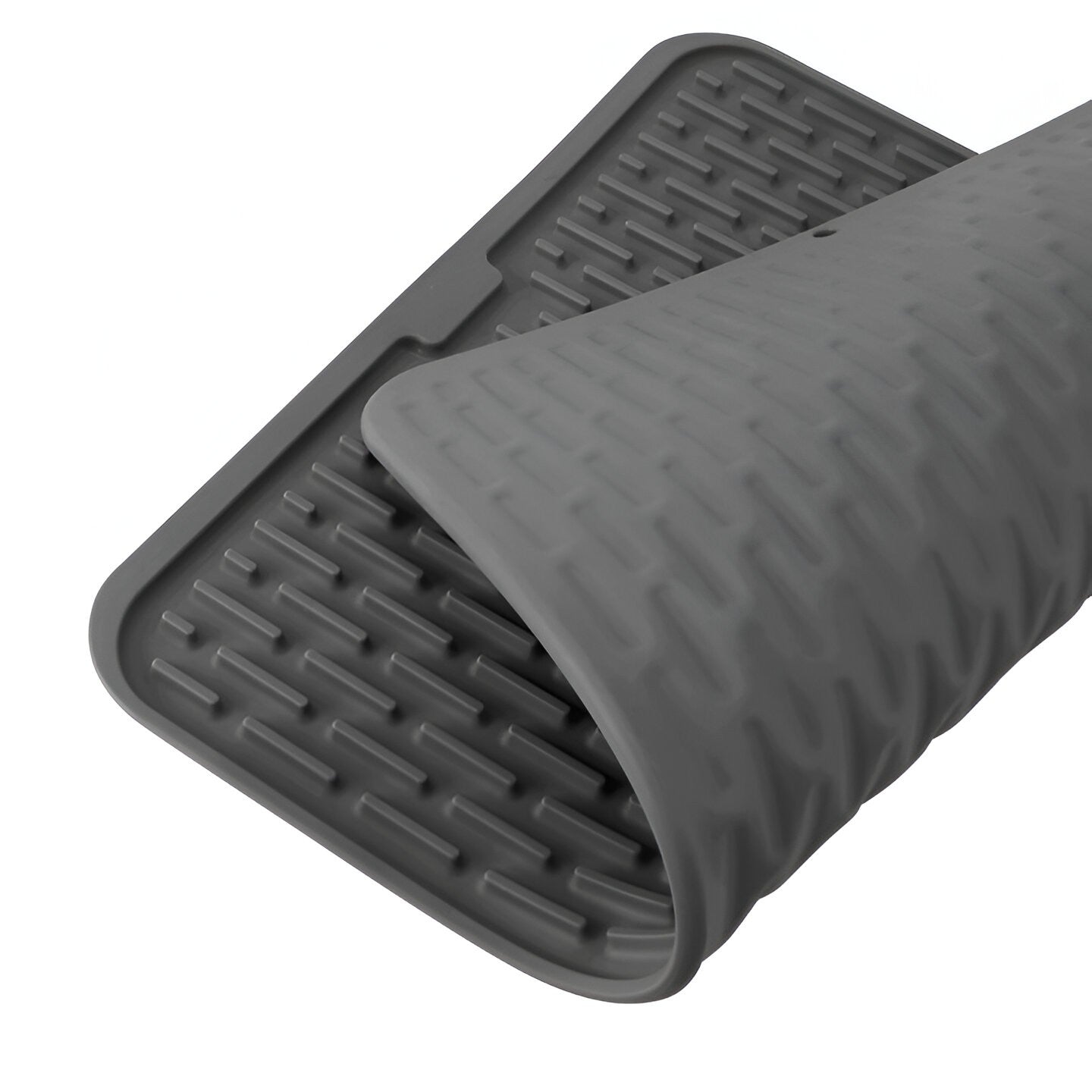Covoras din Silicon pentru Scurgere Vase, Uz Casnic, Rezistent la Temperaturi Ridicate, Izolator, 43x32.5 cm, Negru