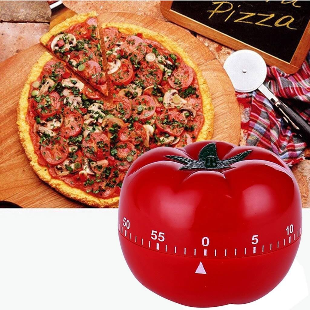 Cronometru mecanic de bucatarie, forma de rosie, 60 de minute, 6.3 x 4.5 cm, material ABS, rosu