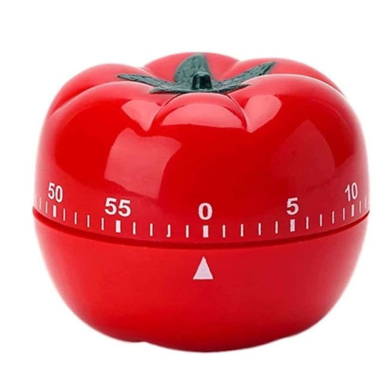 Cronometru mecanic de bucatarie, forma de rosie, 60 de minute, 6.3 x 4.5 cm, material ABS, rosu