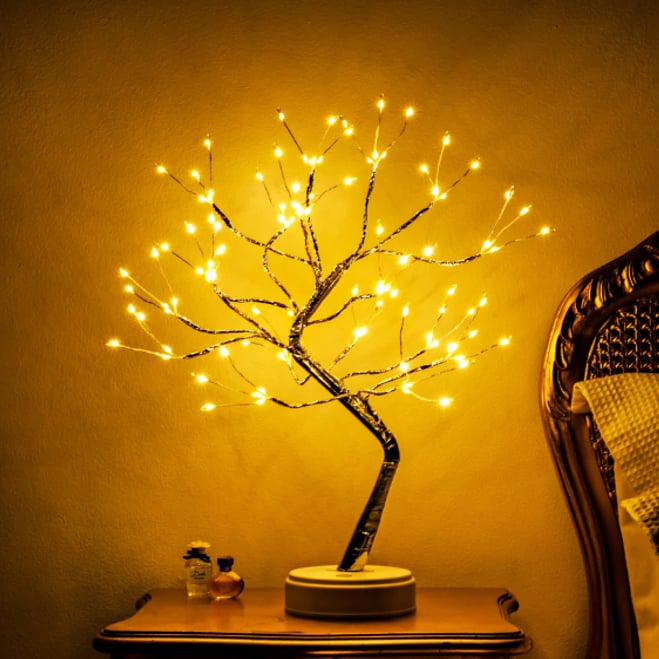 Copacel decorativ cu 108 LED-uri, USB si Baterii