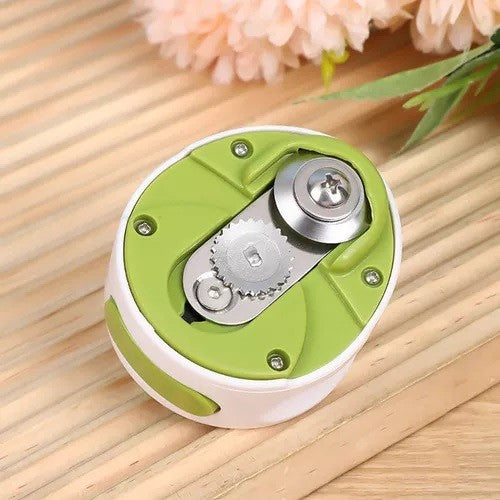 Desfacator Manual de Conserve si Sticle, 6.8 x 4.8 cm, din ABS + Otel, Verde/Alb