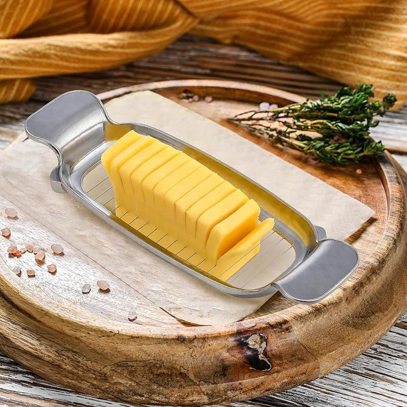 Feliator de Alimente, pentru Branza, Unt, Oua, din Aluminiu, 19.5 x 6.5 x 2 cm, Argintiu