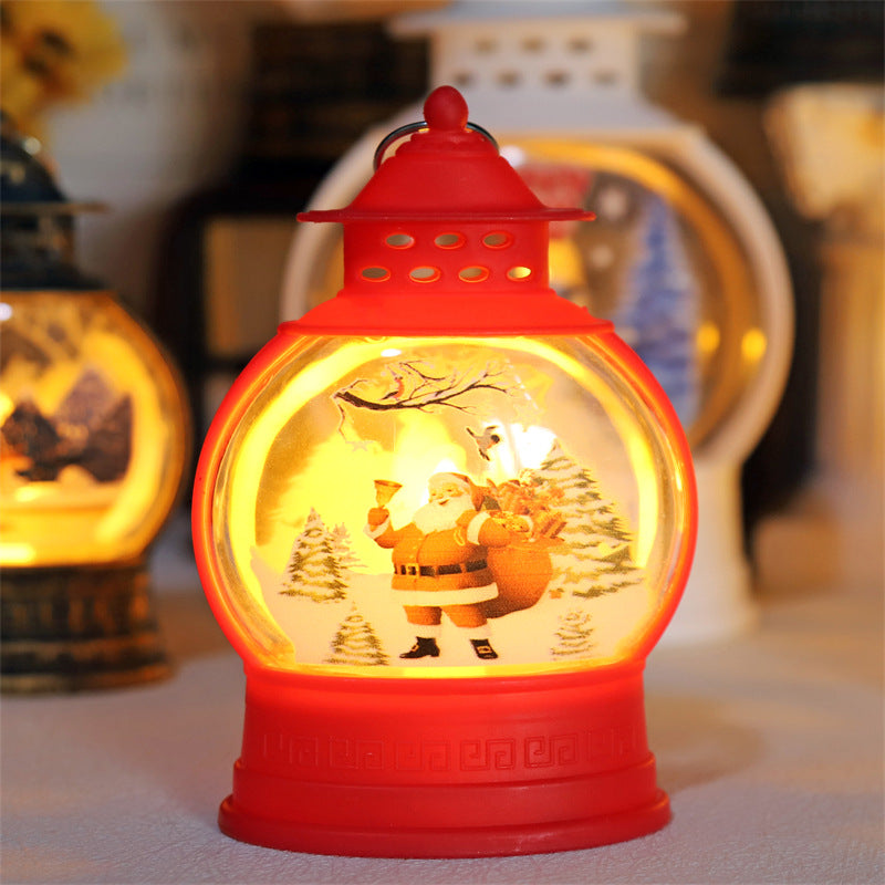 Decoratiune de Craciun, Felinar Led, 8x12cm, Diverse Culori