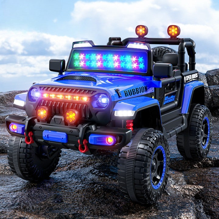 Mașină Electrică pentru Copii, Off-Road, Conectare Bluetooth, telecomandă, Tracțiune Integrală, Lumina Intermitenta, Baterie 12V 7Ah, 120x63x68cm